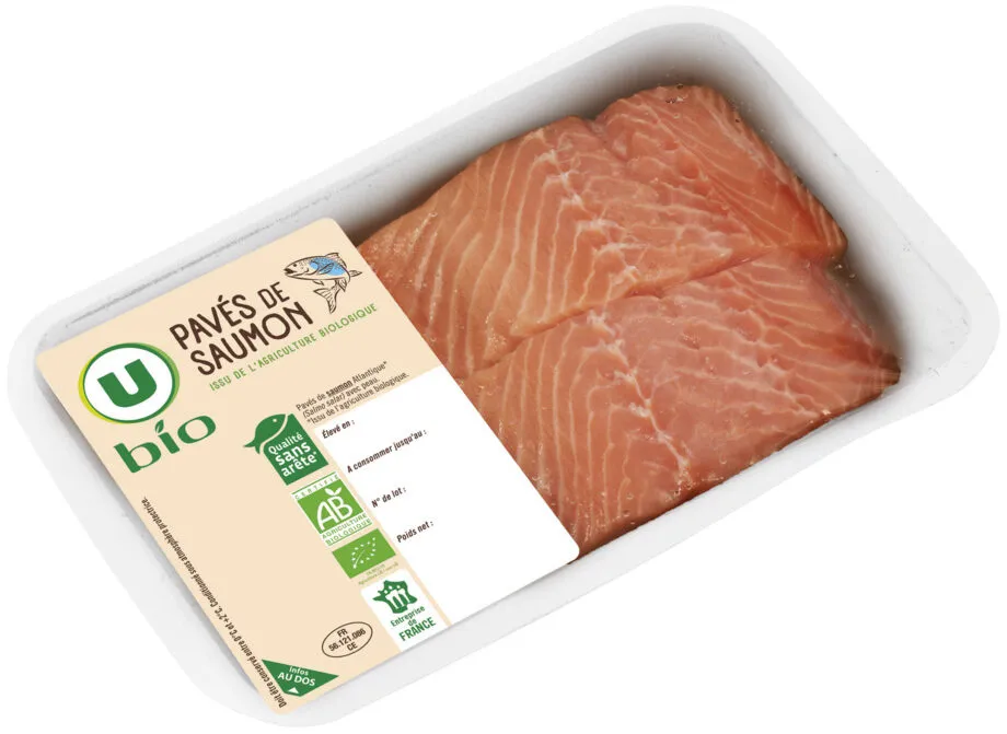 Pavé de saumon atlantique avec peau