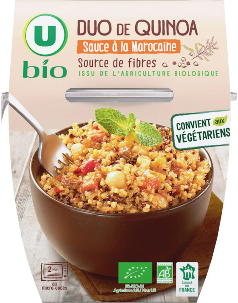 Duo de quinoa sauce à la marocaine