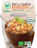 Duo de quinoa sauce à la marocaine