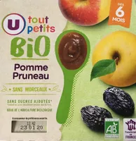 Dessert bébé Pomme et pruneau, de 6 à 12 mois - 4x100g - Petits pots bébé