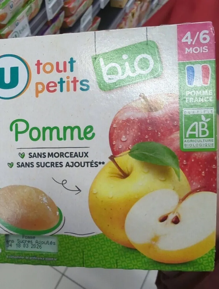 Dessert bébé Pomme, dès 4 mois - 4x100g - Petits pots bébé