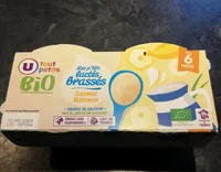 Dessert lacté saveur banane, de 6 à 12 mois - 4x100g