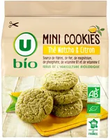 Mini cookies thé matcha & citron