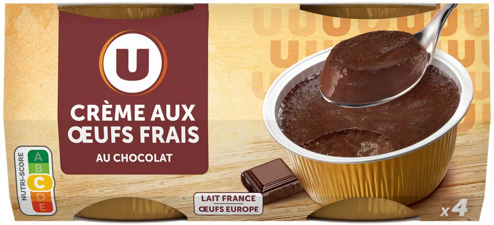 Crème aux oeufs au chocolat 4x100g