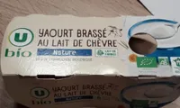 Yaourt brassé au lait entier de chèvre nature 2x125g