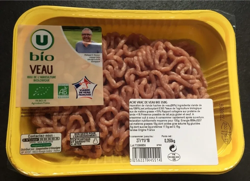 Hache de veau bio