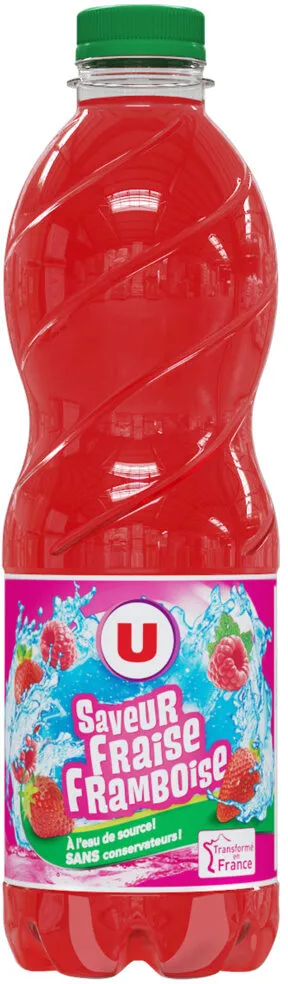 Boisson aux fruits plate fraise framboise