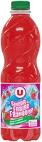 Boisson aux fruits plate fraise framboise
