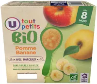 Dessert bébé Pomme Banane, dès 8 mois - 4x100g - Petits pots bébé