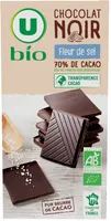 Chocolat noir fleur de sel, tablette de 100g