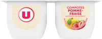 Coupelle pommes fraise allégée 4x100g