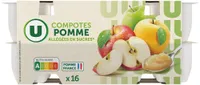 Coupelles pomme allégée 16x100g