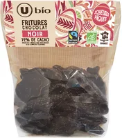 Fritures chocolat noir 72% de cacao