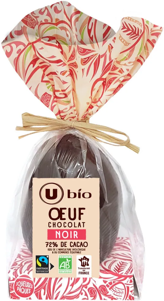 Oeuf chocolat noir 72% Max Havelaar - 120g