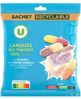 Langues acides 30% de sucres en moins sachet de 175g