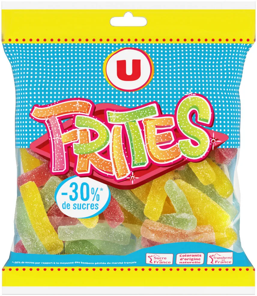 Gélifiés frites 30% de sucre en moins