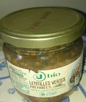 Lentilles vertes préparées