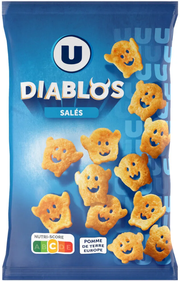 Biscuit apéritif Snacks diablos nature goût salé 75g