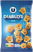 Biscuit apéritif Snacks diablos nature goût salé 75g