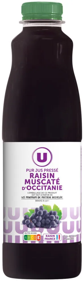 Pur jus de raisin rouge muscatée Occitanie 