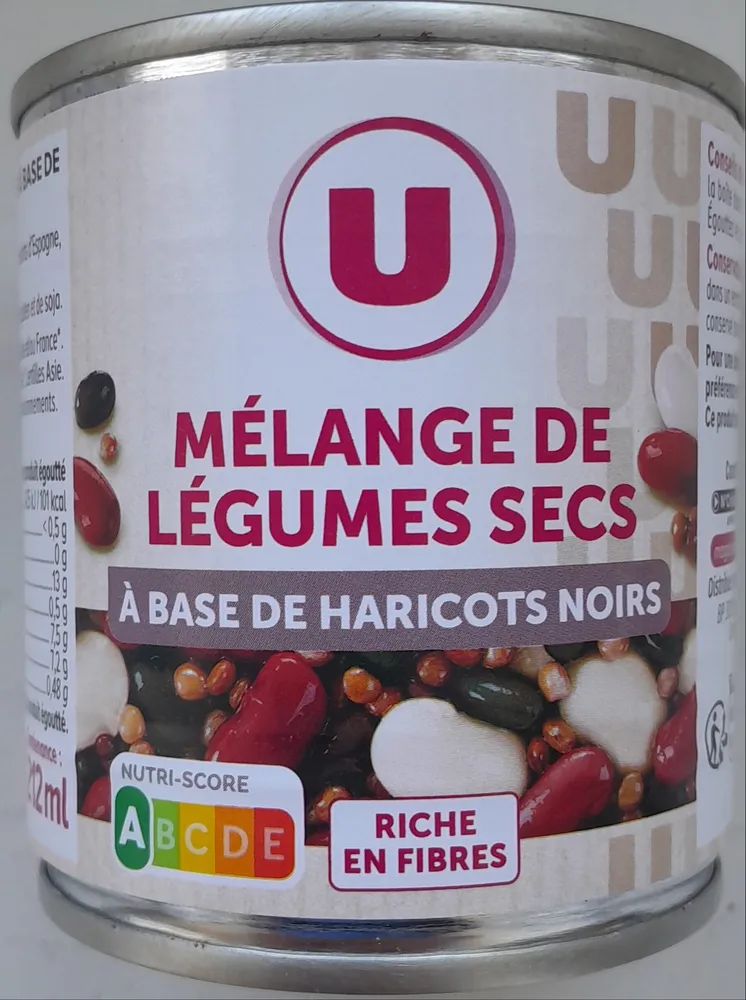 Mélange de légumes secs à base de haricots noirs