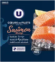 Coeurs de filets de saumon Atlantique - 500g