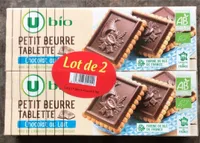 Biscuits Petit beurre chocolat au lait tablette bio, 2x150g