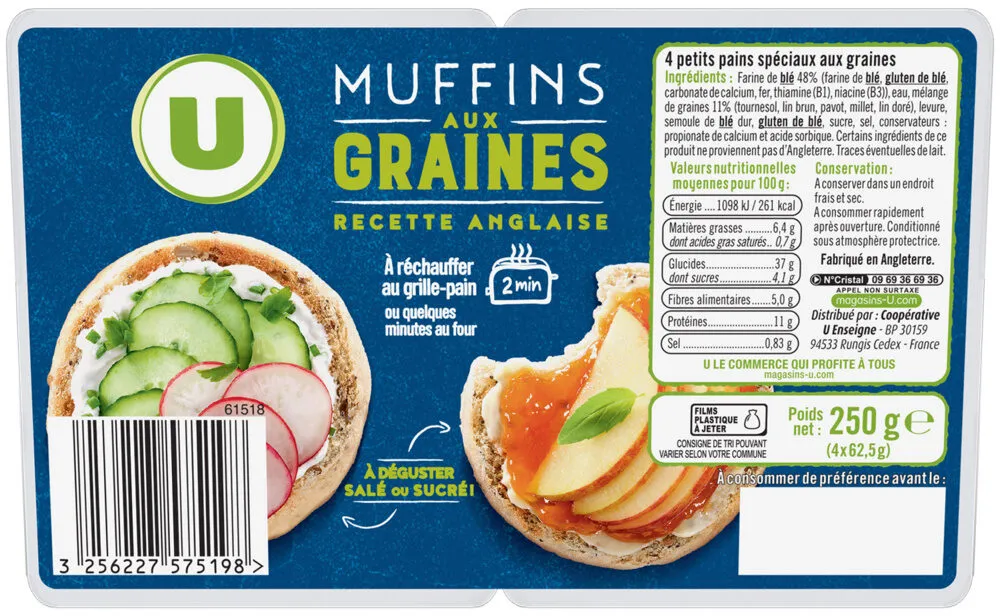 Muffins aux graines