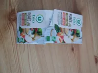 Purée pomme abricot et pomme poire sans sucre ajouté 8x100g