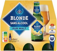 Bière blonde sans alcool pack de 6x25cl