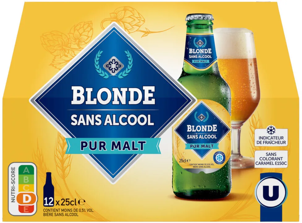 Bière blonde sans alcool Pack 12x25cl