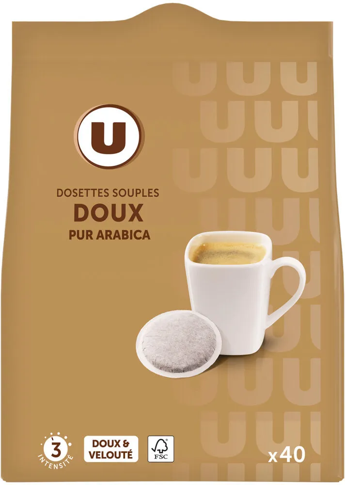 Café dosettes moulu doux N°3 - x40