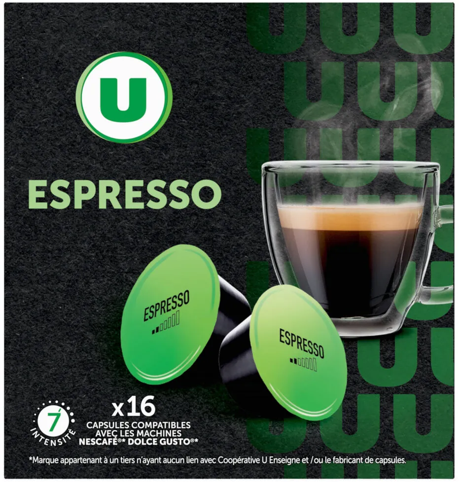 Café Capsules espresso - compatible DOLCE GUSTO - x16