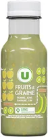 Fruits et graine pomme kiwi banane lin