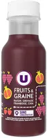 Fruits et graine raisin grenade framboise chia