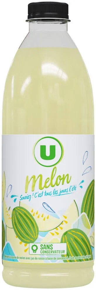 Boisson au jus melon flash pasteurisé, refrigéré