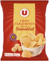 Chips craquantes ondulées saveur emmental
