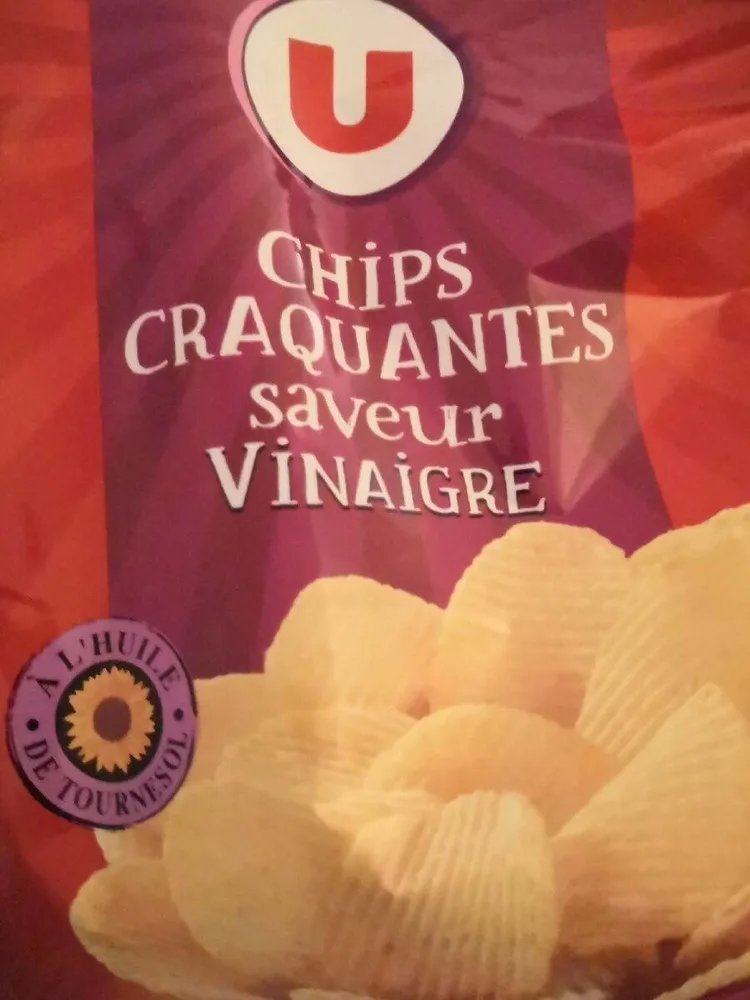 Chips craquantes ondulées saveur vinaigre