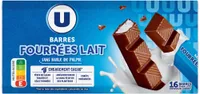 Barres fourrées lait