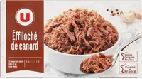 Effiloché de viande de canard cuite assisonnée sous vide