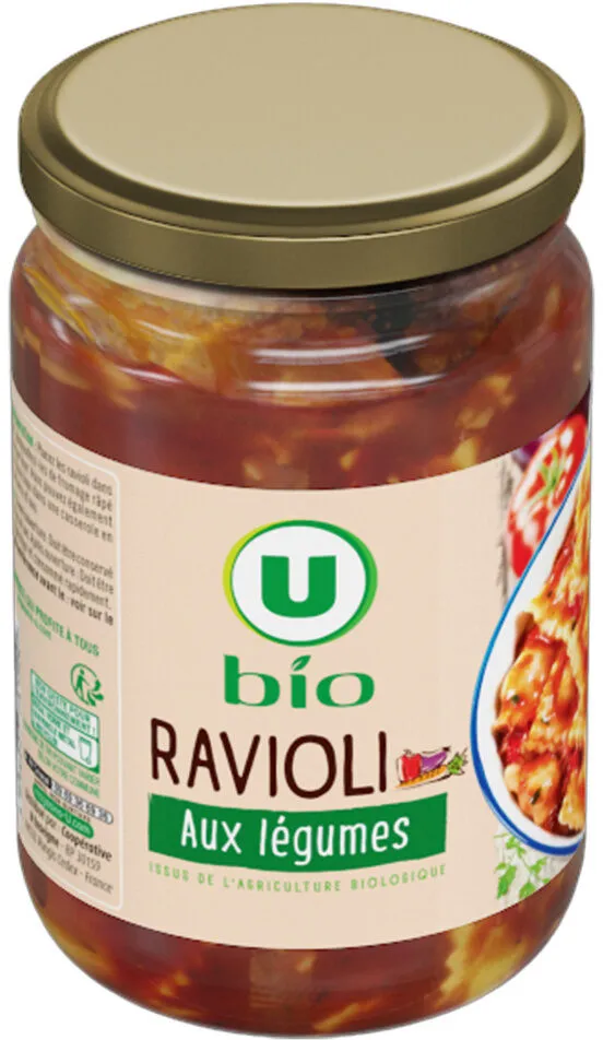Raviolis aux légumes Boîte de 650g