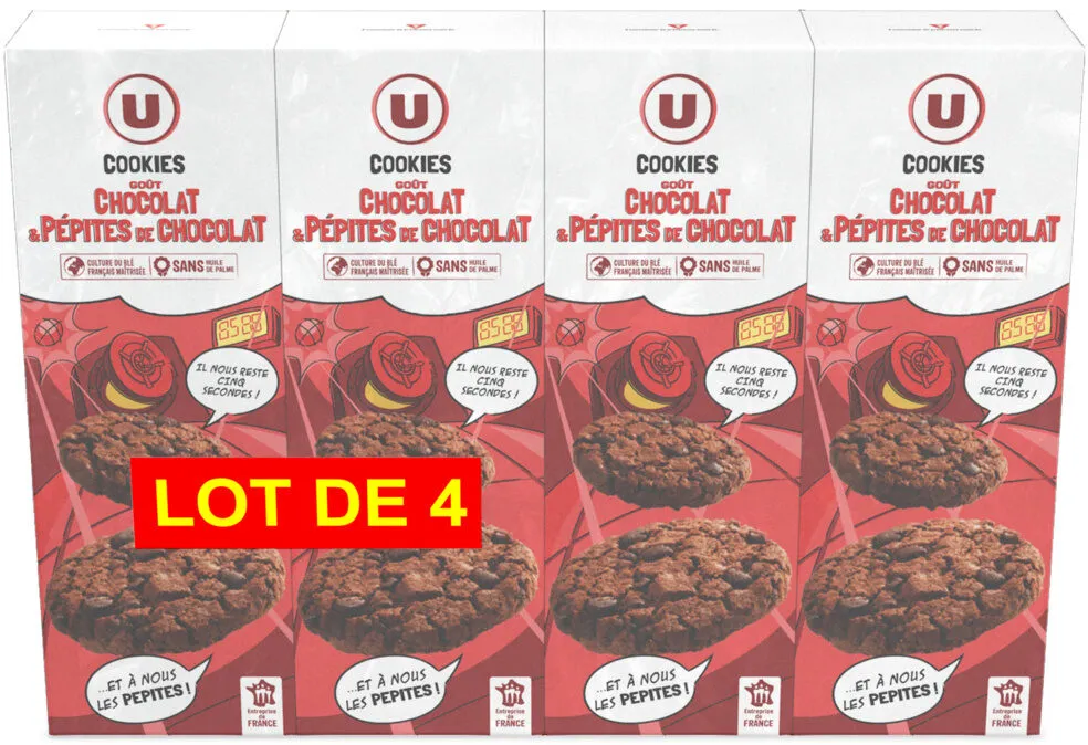 Cookies tout chocolat étui 4x200g