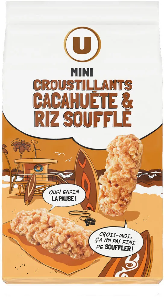 Mini croustillants cacahuète et riz soufflé
