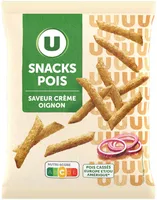 Biscuits apéritifs Snack pois saveur crème oignon 60g