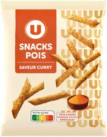 Biscuits apéritifs Snack pois saveur curry 60g