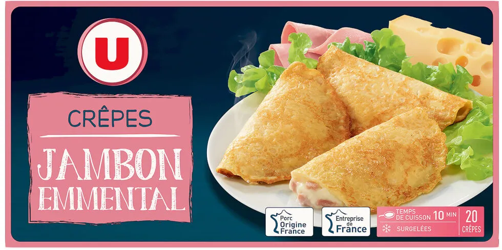 Crêpe jambon et emmental 20x50g
