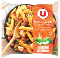 Penne au poulet et aux légumes du soleil