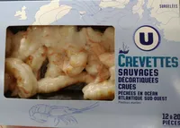 Crevettes sauvages d'Argentine décortiquées crues 220g