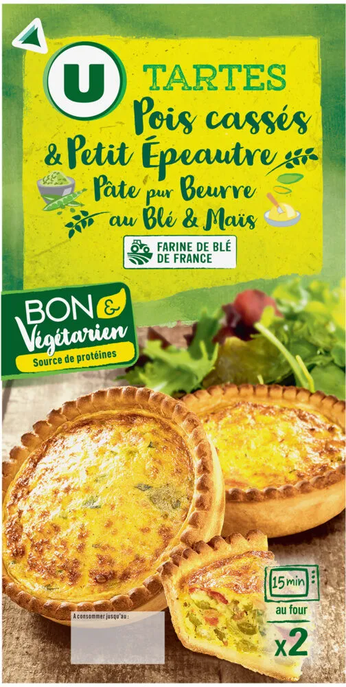 tarte pois cassés&petit epeautre