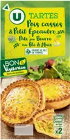 tarte pois cassés&petit epeautre